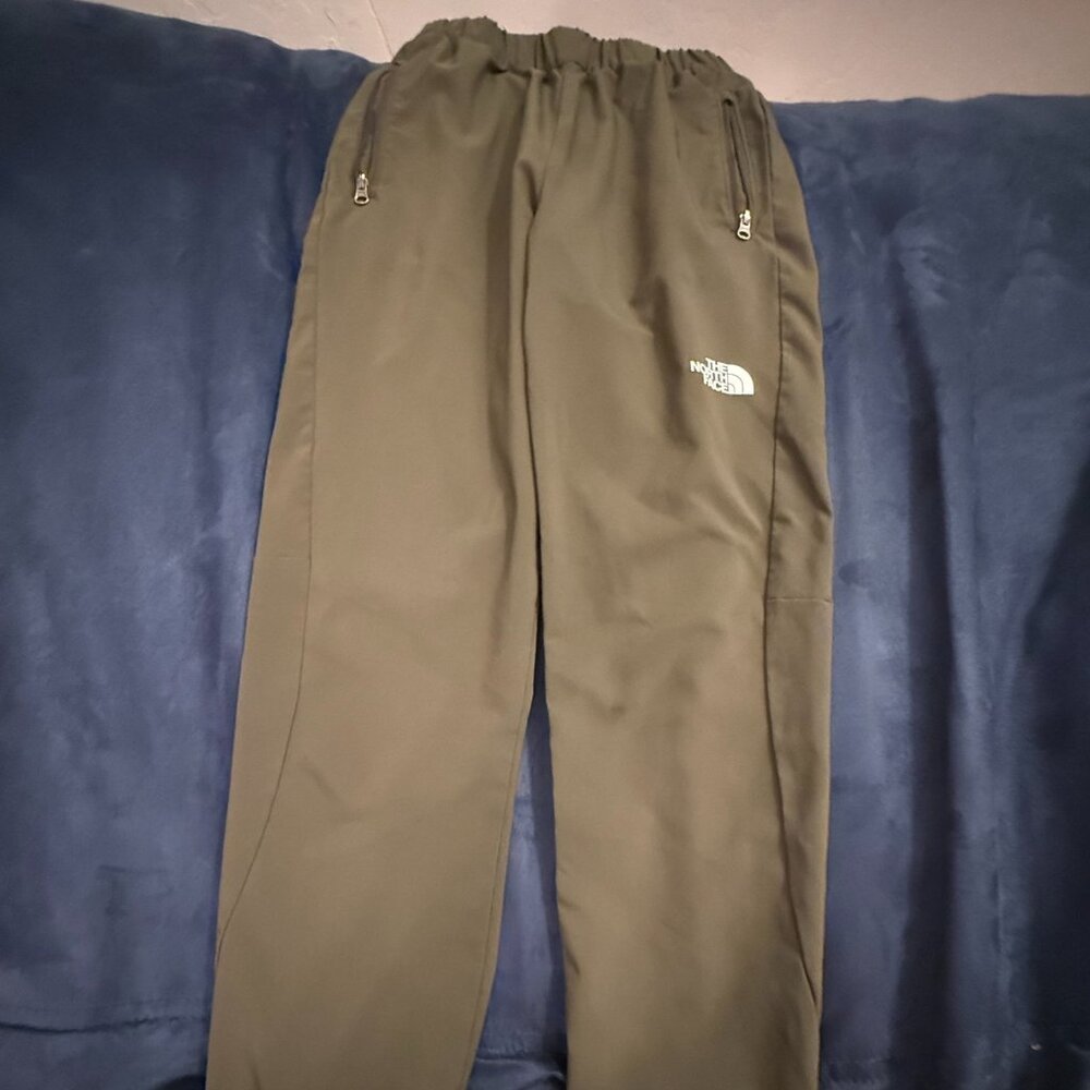 The North Face Boys Jogger Pants Olive Green Elastic Waist (Boys M (10/12)